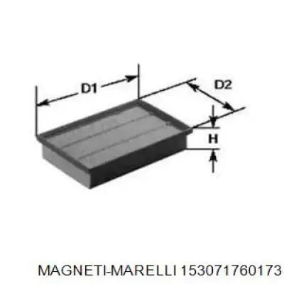 Воздушный фильтр 153071760173 Magneti Marelli