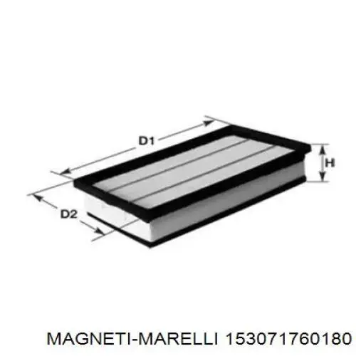 Воздушный фильтр 153071760180 Magneti Marelli