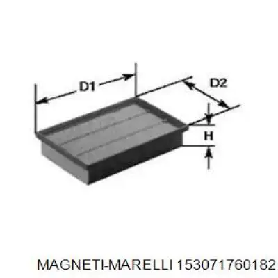 Воздушный фильтр 153071760182 Magneti Marelli