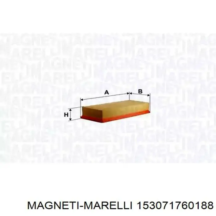 Воздушный фильтр 153071760188 Magneti Marelli