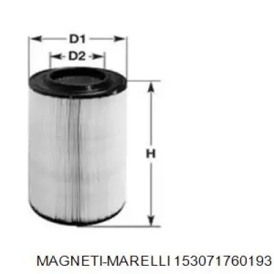 Фильтр воздушный Magneti Marelli 153071760193