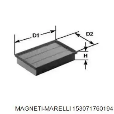 Воздушный фильтр 153071760194 Magneti Marelli