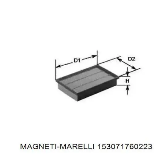 Воздушный фильтр 153071760223 Magneti Marelli