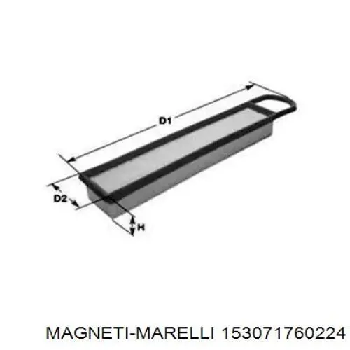 Фильтр воздушный Magneti Marelli 153071760224