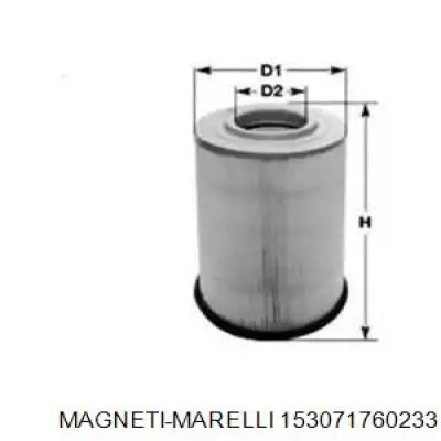 Воздушный фильтр 153071760233 Magneti Marelli