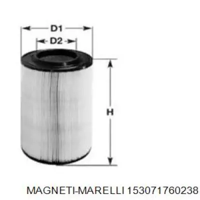 Воздушный фильтр 153071760238 Magneti Marelli