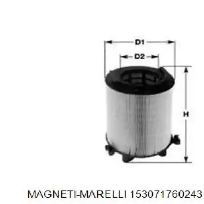 Воздушный фильтр 153071760243 Magneti Marelli