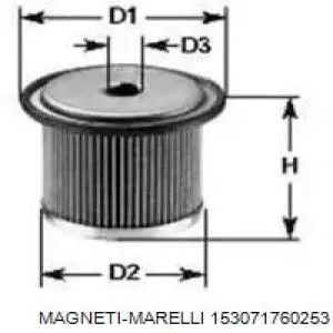 Фильтр топливный MAGNETI MARELLI 153071760253