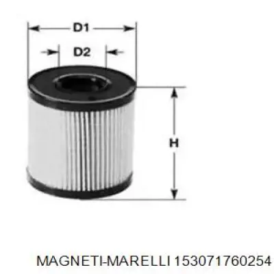 Фильтр масляный Magneti Marelli 153071760254