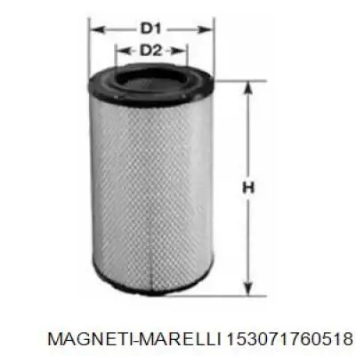 Воздушный фильтр 153071760518 Magneti Marelli