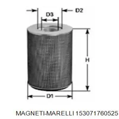 Воздушный фильтр 153071760525 Magneti Marelli