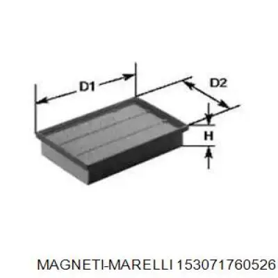 Воздушный фильтр 153071760526 Magneti Marelli