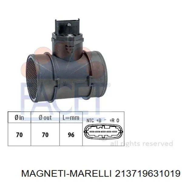 Купить 213719631019 Magneti Marelli Воздухомер