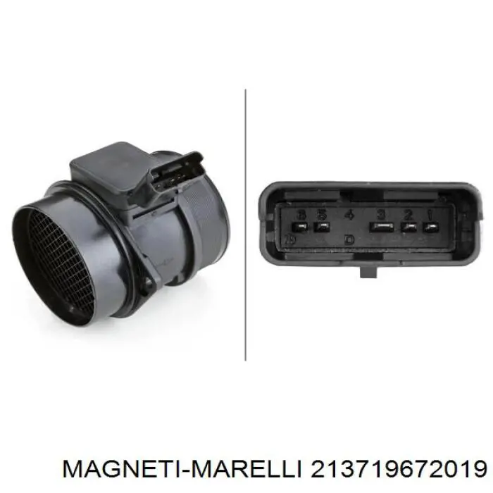 213719672019 Magneti Marelli Датчик расхода воздуха