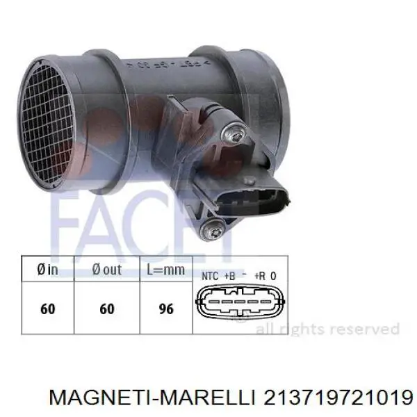 Купить 213719721019 Magneti Marelli Воздухомер