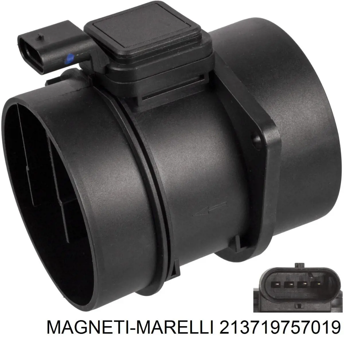 213719757019 Magneti Marelli sensor de fluxo (consumo de ar, medidor de consumo M.A.F. - (Mass Airflow))