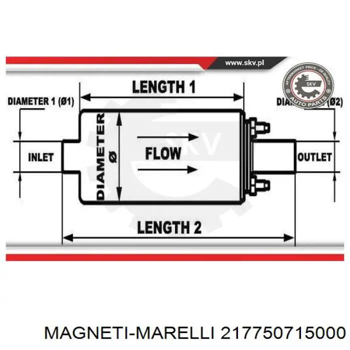 Элемент-турбинка топливного насоса Magneti Marelli 217750715000 цена, от 25.62 USD