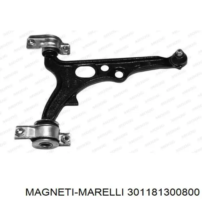 Рычаг передней подвески нижний левый 301181300800 Magneti Marelli