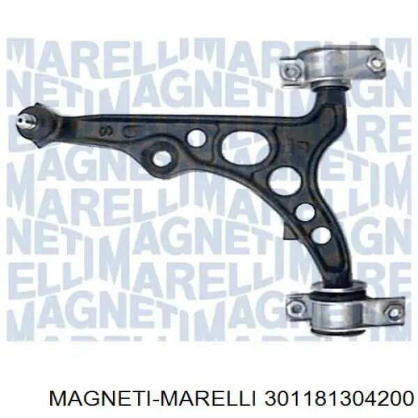 Рычаг передней подвески нижний левый 301181304200 Magneti Marelli