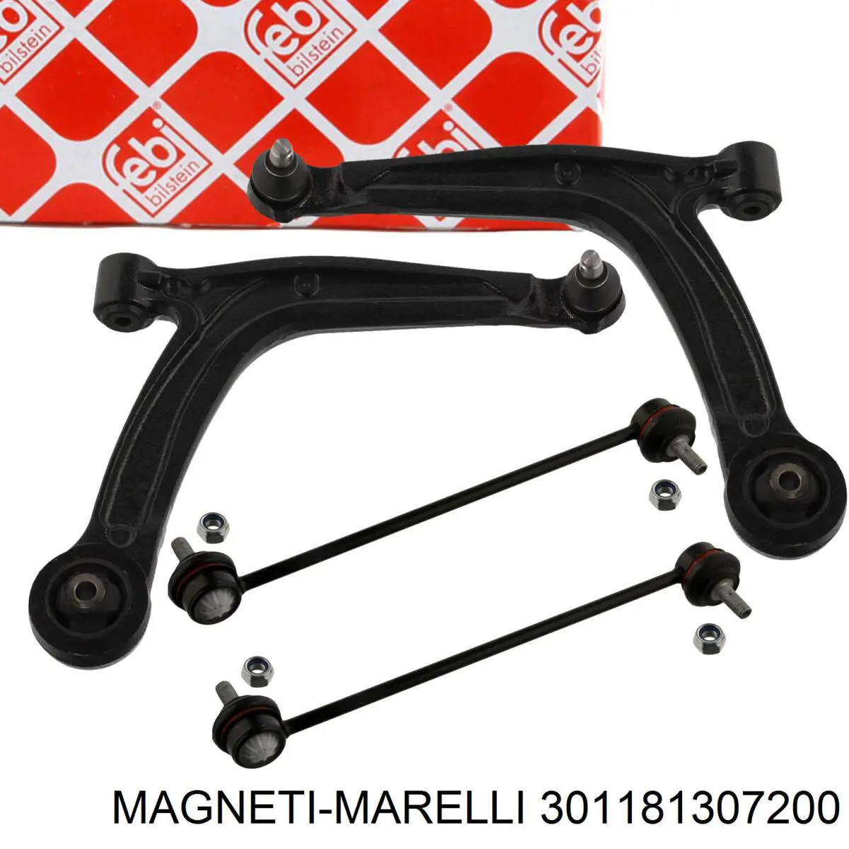 Рычаг передней подвески нижний левый 301181307200 Magneti Marelli