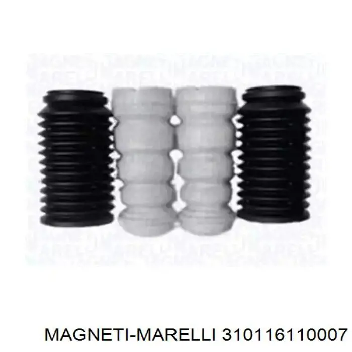 310116110007 Magneti Marelli pára-choque (grade de proteção de amortecedor traseiro + bota de proteção)