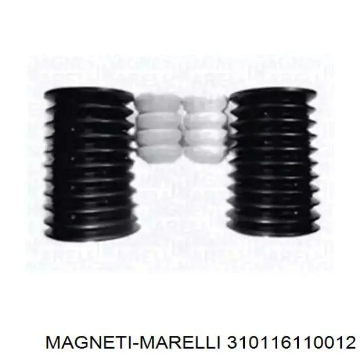 310116110012 Magneti Marelli pára-choque (grade de proteção de amortecedor dianteiro + bota de proteção)