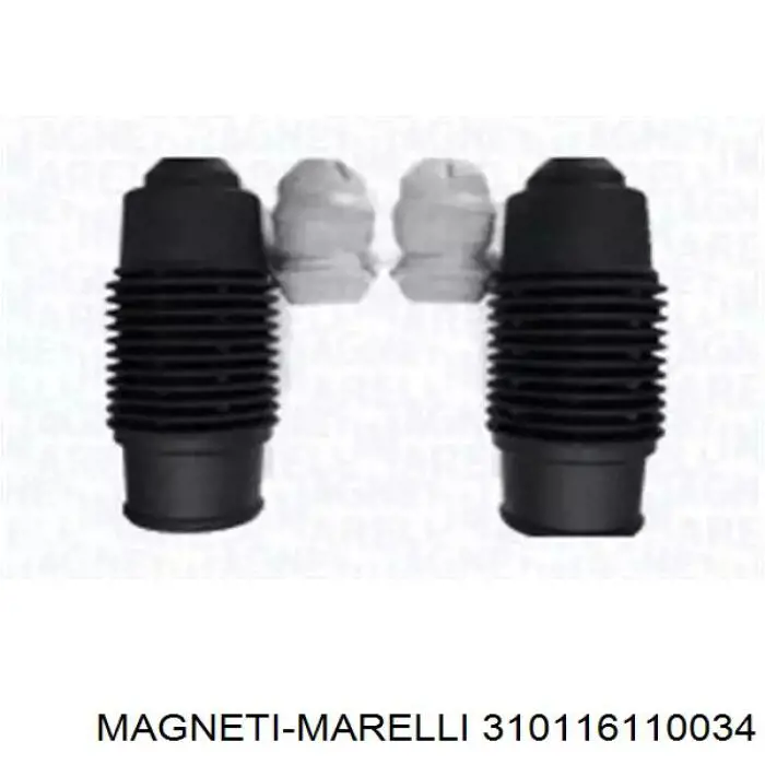 310116110034 Magneti Marelli pára-choque (grade de proteção de amortecedor dianteiro + bota de proteção)