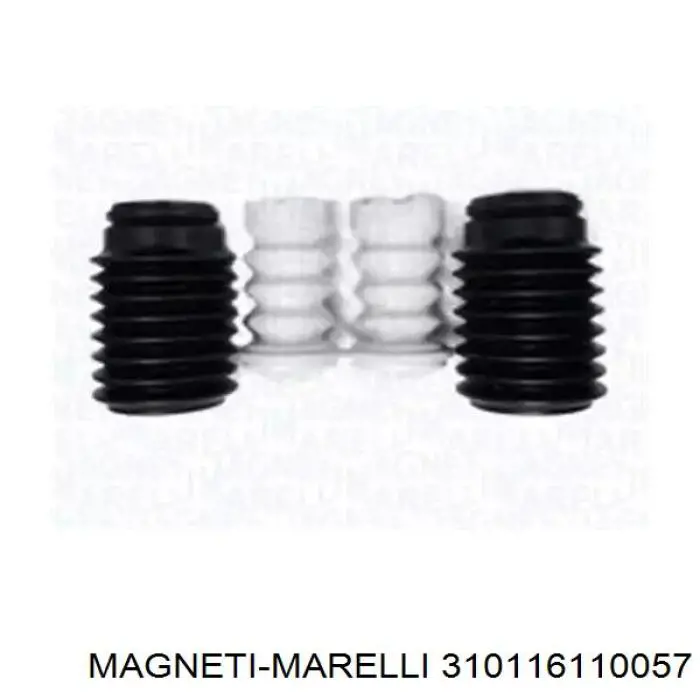 Tope de amortiguador trasero, suspensión + fuelle 310116110057 Magneti Marelli