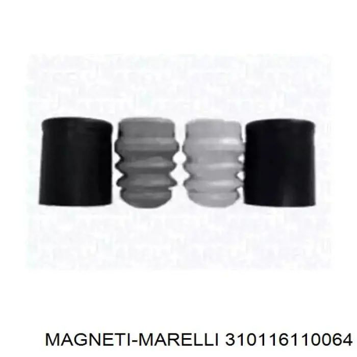 310116110064 Magneti Marelli pára-choque (grade de proteção de amortecedor dianteiro + bota de proteção)