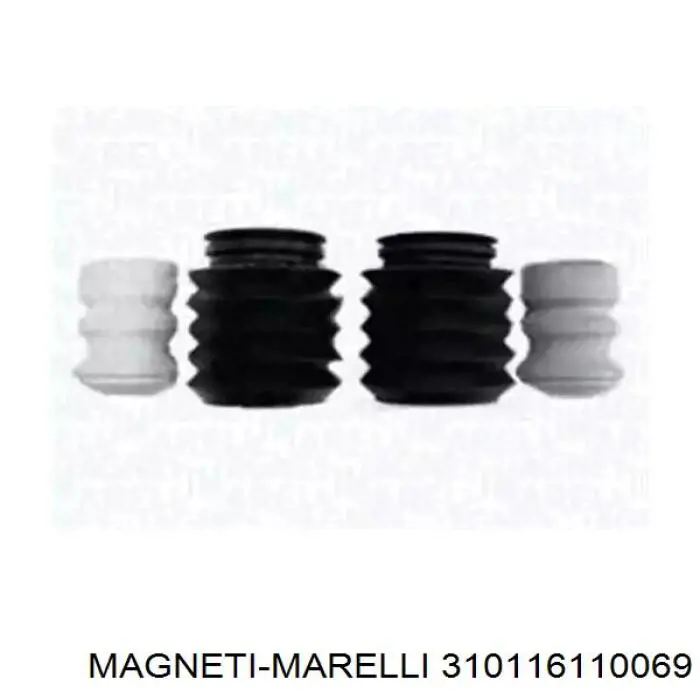 Буфер (отбойник) амортизатора переднего + пыльник 310116110069 Magneti Marelli