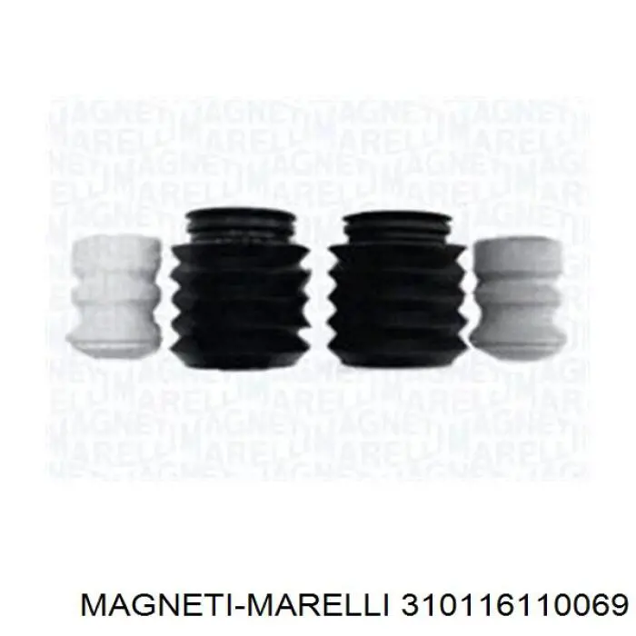 Буфер-відбійник амортизатора переднього + пильовик 310116110069 Magneti Marelli