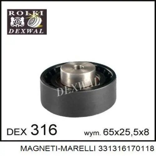 Купить 331316170118 Magneti Marelli Паразитный ролик