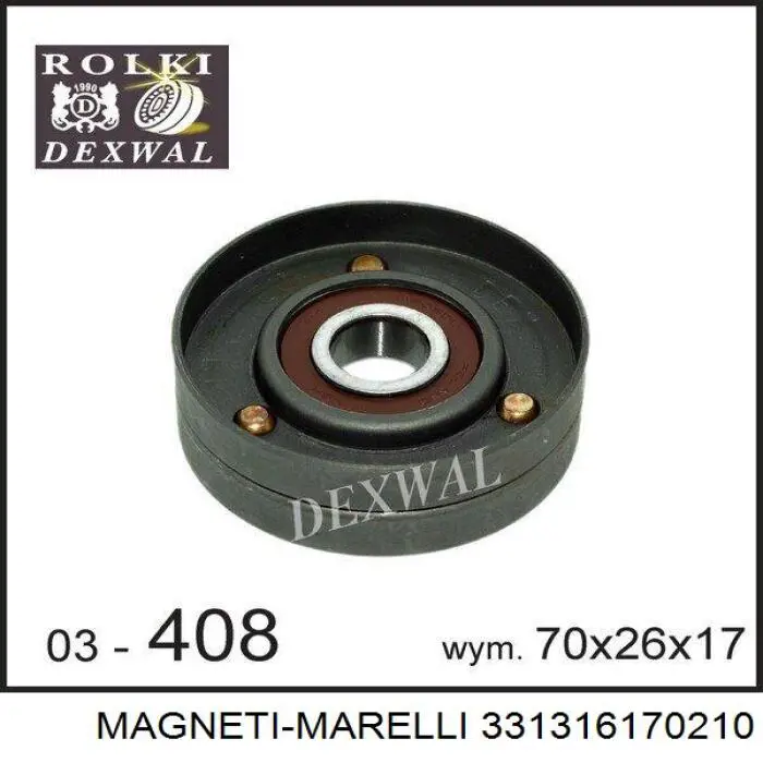 Роликовий модуль натяжителя ремня Magneti Marelli 331316170210 цена, от 14.87 USD