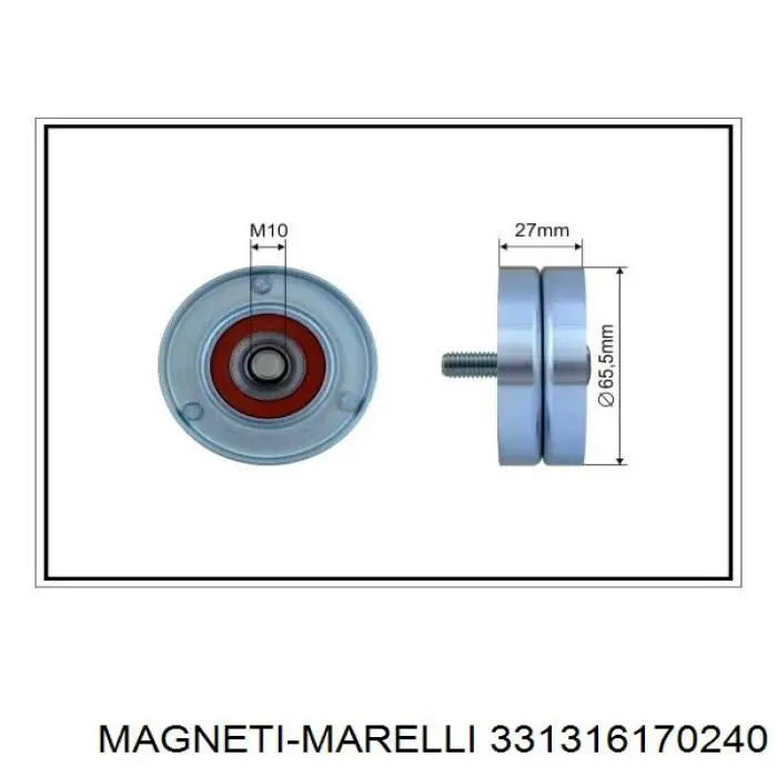 331316170240 Magneti Marelli Ролик натяжителя ремня агрегатов