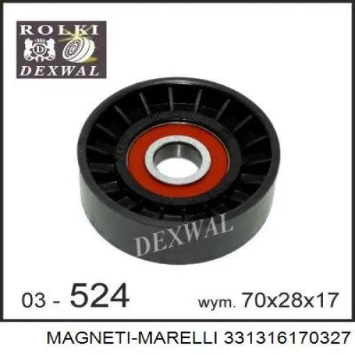 Натяжной ролик 331316170327 Magneti Marelli