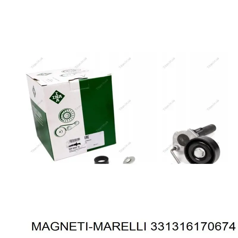 Натяжной ролик Magneti Marelli 331316170674 цена, от 11.37 USD