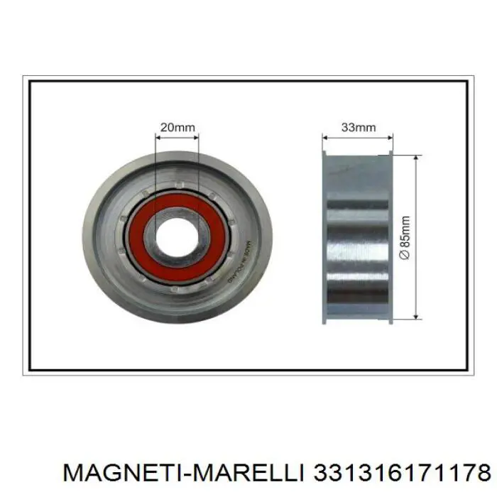 331316171178 Magneti Marelli паразитный ролик