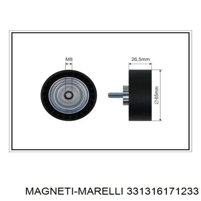 Паразитный ролик 331316171233 Magneti Marelli