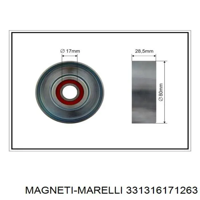 331316171263 Magneti Marelli Натяжитель клинового ремня