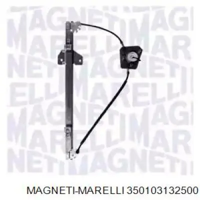 350103132500 Magneti Marelli mecanismo de acionamento de vidro da porta dianteira esquerda