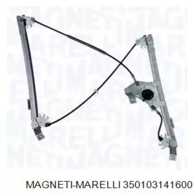 350103141600 Magneti Marelli mecanismo de acionamento de vidro da porta dianteira direita