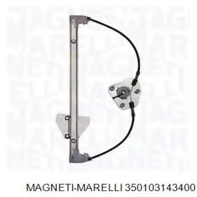 350103143400 Magneti Marelli mecanismo de acionamento de vidro da porta dianteira direita