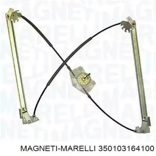 350103164100 Magneti Marelli mecanismo de acionamento de vidro da porta dianteira esquerda