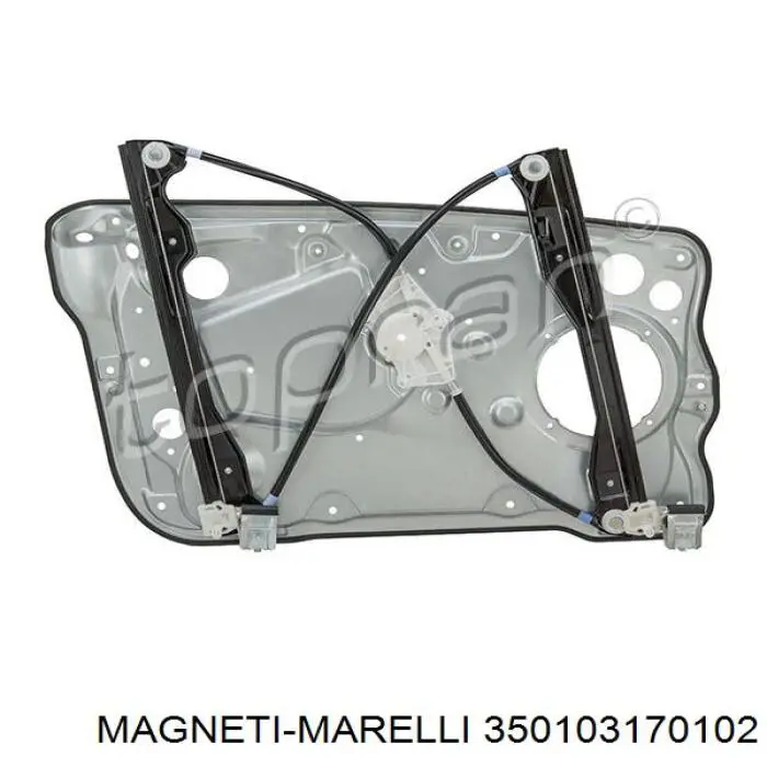 Mecanismo de elevalunas, puerta delantera derecha 350103170102 Magneti Marelli