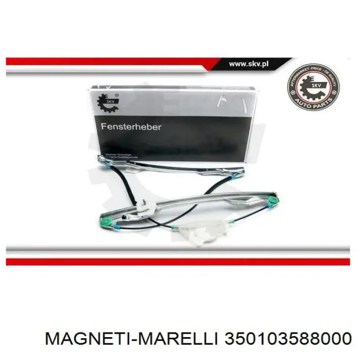 Compre 350103588000 Magneti Marelli Mecanismo de acionamento de vidro da porta dianteira direita