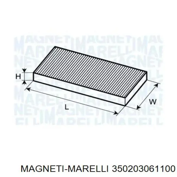 350203061100 Magneti Marelli фильтр салона