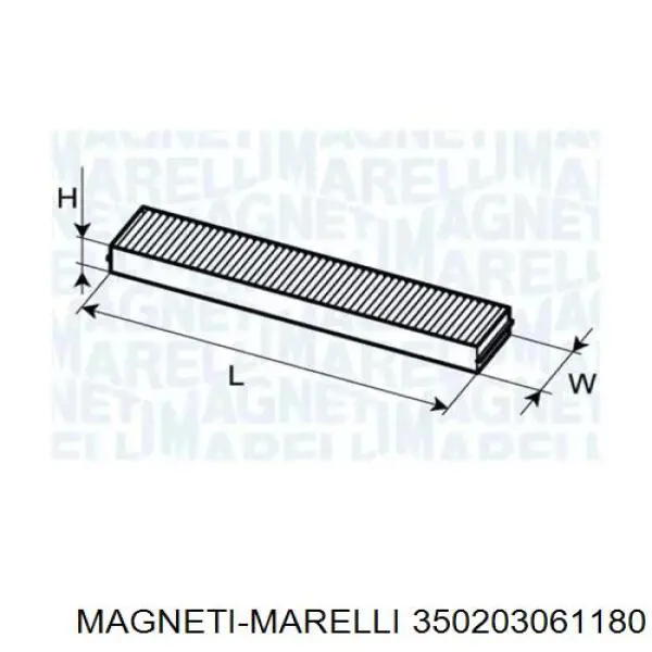 350203061180 Magneti Marelli фильтр салона