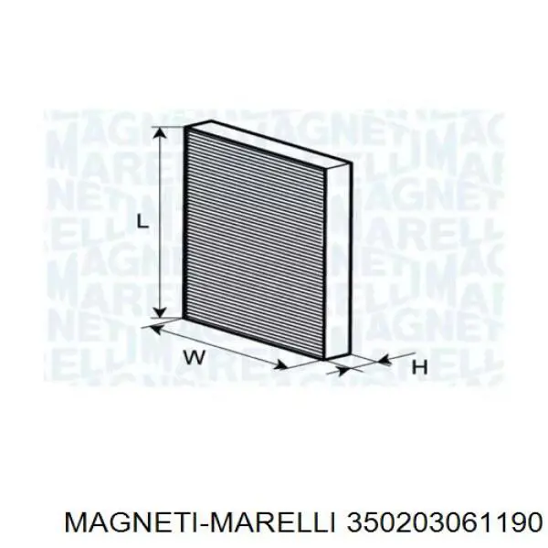 Фильтр салона Magneti Marelli 350203061190