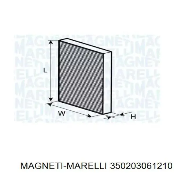 Фильтр салона Magneti Marelli 350203061210