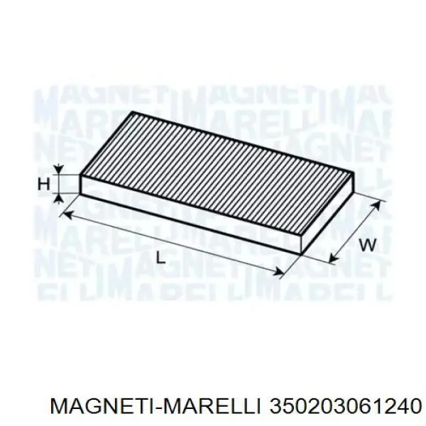 Фильтр салона Magneti Marelli 350203061240